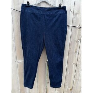 NY & Company Pull On Denim Jegging XXL Tall Dark Wash Comfort Stretch